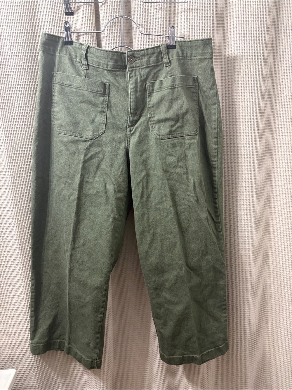 Sanctuary Olive Utility Cargo Wide-Leg Pants